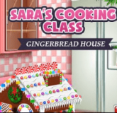 Sara's Cooking Class: Gingerbread House is an exciting cooking game. Start by decorating the cake to create delicious gingerbread.