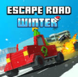 Escape Road Winter is an exciting car chase game. You play as a brave bank robber, trying to escape from the police. The beautiful Christmas scenery makes the chase more attractive.