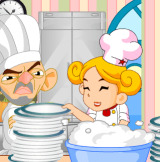 In Cooking and Washing Dishes, you will meet a cute girl with a dream of becoming a talented chef. Currently, she only works as a dishwasher in a restaurant. But her passion for cooking never dies.
