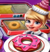 In Cooking Fast 2: Donuts, you will accompany the girl Ellie - who has made her dream of opening a donut shop come true. The small shop quickly becomes a favorite destination for customers thanks to the delicious and attractive donut flavor.
