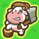 Cow Bay is an idle farming simulation game. You play as a farmer cow and help the cat governor build a settlement on a deserted island.