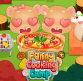 Funny Cooking Camp is an interesting cooking game. Your mission is to help two mice build a clay oven and cook delicious and attractive dishes.