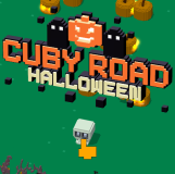 Cuby Road Halloween is a Halloween-themed adventure game. The player controls a pixel block through a haunted forest. Collect sweet candies and avoid scary creatures.