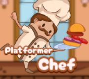 Platformer Chef is an interesting platformer game. You will play as a talented chef. Your mission is to overcome the platforms. Combine ingredients to make hamburgers.