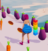 Girl on a HLS is a fun running game. You control a girl rushing to a dance battle. Along the way, she encounters various foods, each causing an immediate change in her body. This change is humorous and visually appealing, suitable for all ages.
