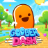 Goober Dash is a fast-paced platform game with simple gameplay. You control a small character navigating through many colorful levels. The path is filled with spikes, gaps, and various traps.
