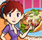 Gyros: Sara's Cooking Class Gyros: Sara's Cooking Class is a fun cooking game. You will learn how to make Gyros - the famous Greek sandwich. Follow Sara as she prepares ingredients, marinates meat, bakes and decorates the dish.