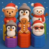 Hexa Stack Christmas brings a bright and cheerful Christmas space. You will stack colorful hexagonal blocks in Christmas style. The game is gentle, easy to play, and very relaxing. This is a great choice for entertainment during the holiday season.

