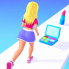 Makeover Run is a fun fashion-themed running game. You start with a simple outfit. Along the way, collect clothes, shoes, jewelry, cosmetics, and many other accessories. 