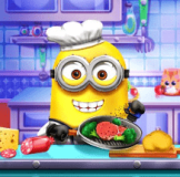 A mischievous Minion wants to try being a chef. But he doesn't know how to cook anything. Your mission is to help Minion prepare special dishes.

