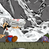 Mountain Adventure is an exciting adventure game where you will take on the role of a legendary chef on a mission to collect and overcome obstacles to deliver pizza to a cafe at the top of the mountain.