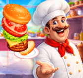 Papas Burger: Cook Papas Burger: Cook is a fun cooking game where you run a busy burger shop. Everything happens quickly: taking orders, preparing the food, serving, and collecting payments.