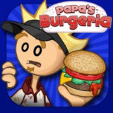 Papa's Burgeria is an exciting simulation game where you will manage a famous fast-food restaurant to prepare delicious burgers and serve them to your hungry customers.