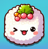 Popping Sushi is a cute sushi matching game. When two identical pieces touch each other, they will combine into a new, tastier, bigger type. Your mission is to create the biggest sushi roll and score as many points as possible.