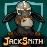 Jacksmith is an exciting action game. You will play as a blacksmith who creates powerful weapons for warriors. Join the battle to help the army defeat the Great Wizard Dudley.