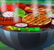 Summer Grill is a super fun outdoor cooking game. You will play as a chef, preparing grilled dishes such as skewers, eggplants, onions, ... in a cool natural setting.