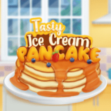 Tasty Ice Cream Pancake is a fun cooking game where you and Barbie make soft and fragrant pancakes with attractive ice cream. The bright and colorful atmosphere allows you to unleash your creativity with sweet desserts.

