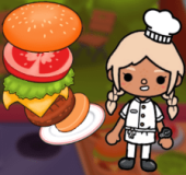 Welcome to Toca Boca Cooking – where every burger tells a story, and every fries are a taste adventure! You will become the head chef of a small but promising food stall.